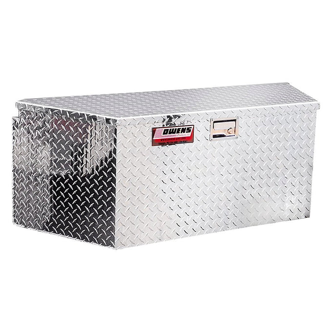 ALUMINUM TRAILER BOX 48.5" X 18.5" X 33.5" FLAT LID