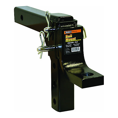 BALLMOUNT ADJUSTABLE 2" SQUARE RECEIVER 10K CAPACITY TONGUE WEIGHT: 1,000 LBS