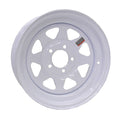 WHITE MODULAR STEEL RIM 15" X 6"