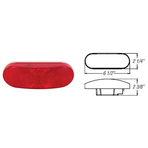 4" Tail Light Light Single Bulb