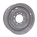 16" 8 bolt Silver Conventional Steel Trailer Rim