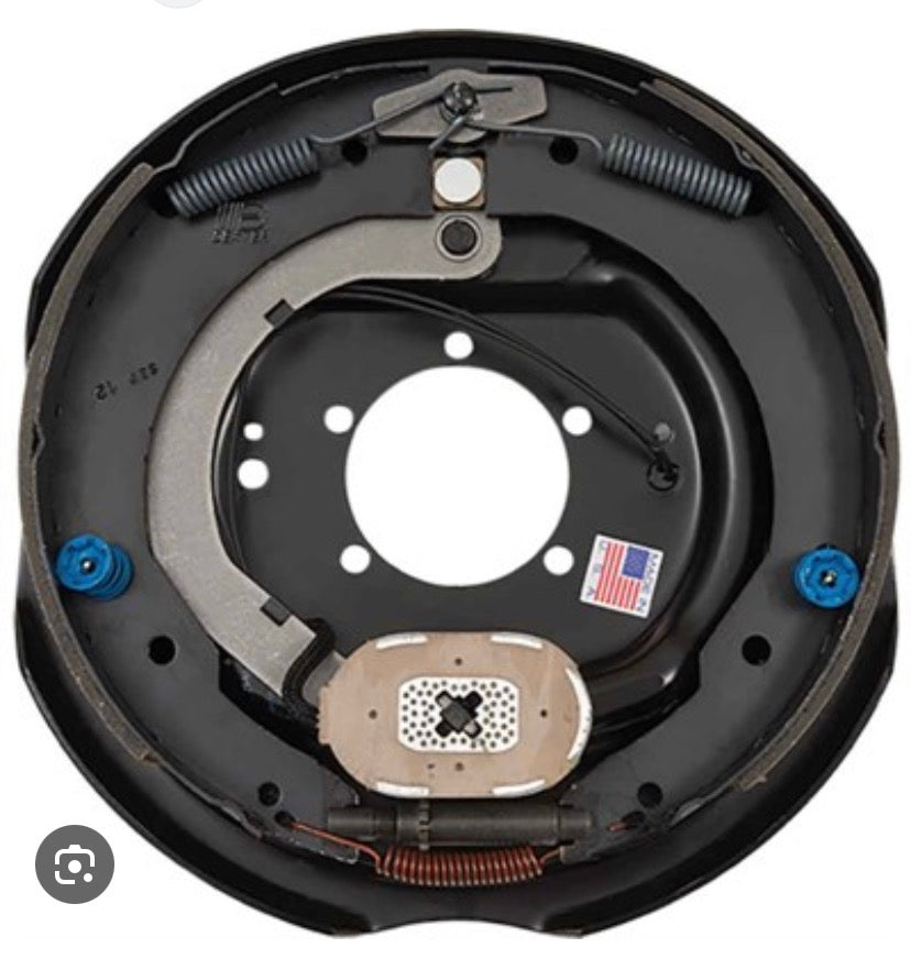 7K ELECTRIC BRAKE ASSEMBLY LEFT 12"X2" (Aftermarket & Dexter)