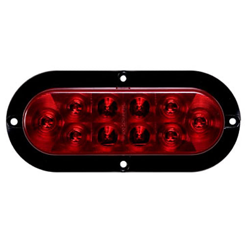 6" OVAL RED STOP/TURN/TAIL LIGHT BOLT ON MOUNT StYLE