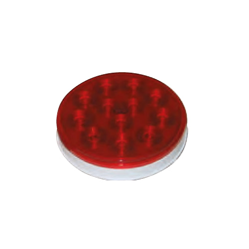 LED 4" ROUND SEALED LAMP RED