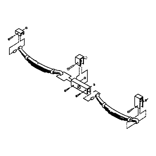 HD TANDEM AXLE SLIPPER HANGER KIT 12" (SPRINGS NOT INCLUDED)