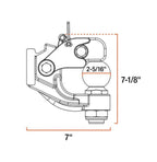 PINTLE & BALL 2-5/16" 8 TON W/ HARDWARE TONGUE WEIGHT: 3,000 LBS