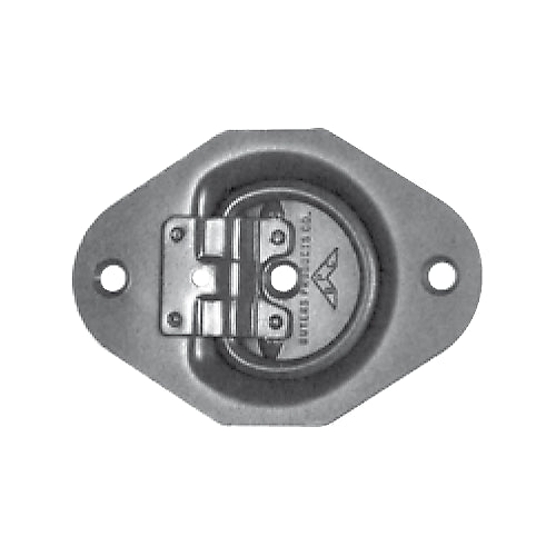 RECESSED ROPE RING ZINC 3.5"X5"X3/8" CAPACITY: 285 LBS BREAKING POINT: 850 LBS